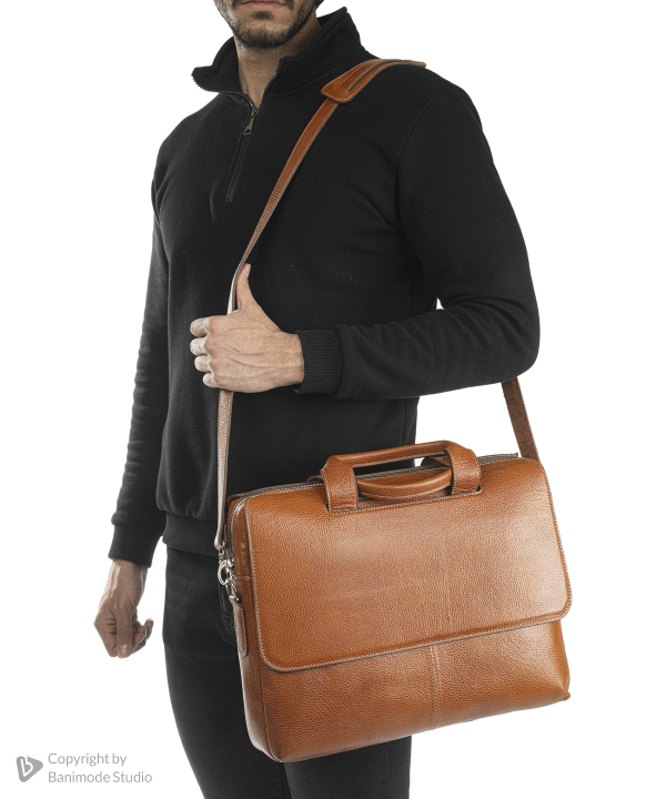 کیف اداری چرم طبیعی بیسراک Bisrak مدل NL-Edari-Argin-F