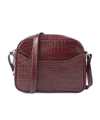کیف دوشی زنانه چرم طبیعی بیسراک Bisrak مدل NL-CrossbodyW-Sarv-PR