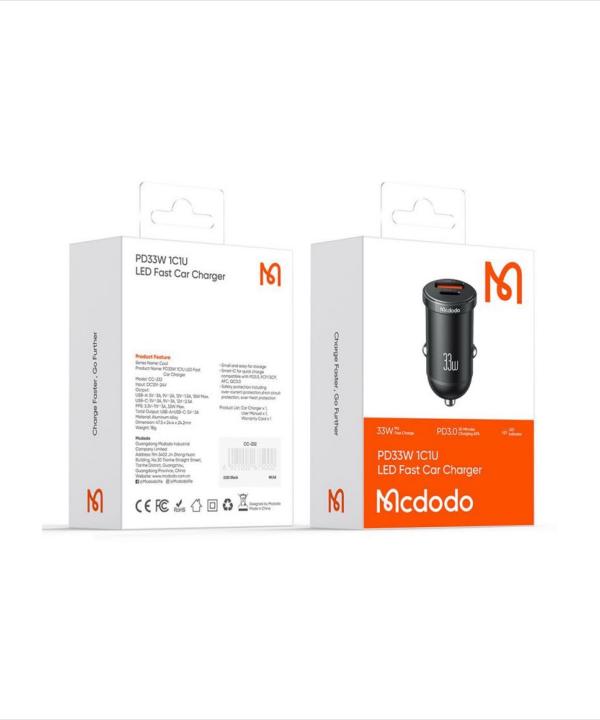 شارژر فندکی 33 وات مک دودو مدل CC-2320