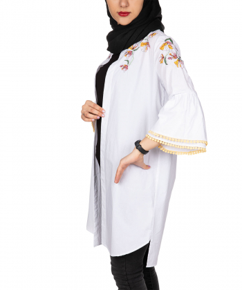 مانتو نخی گلدار جوتی جینز Jootijeans
