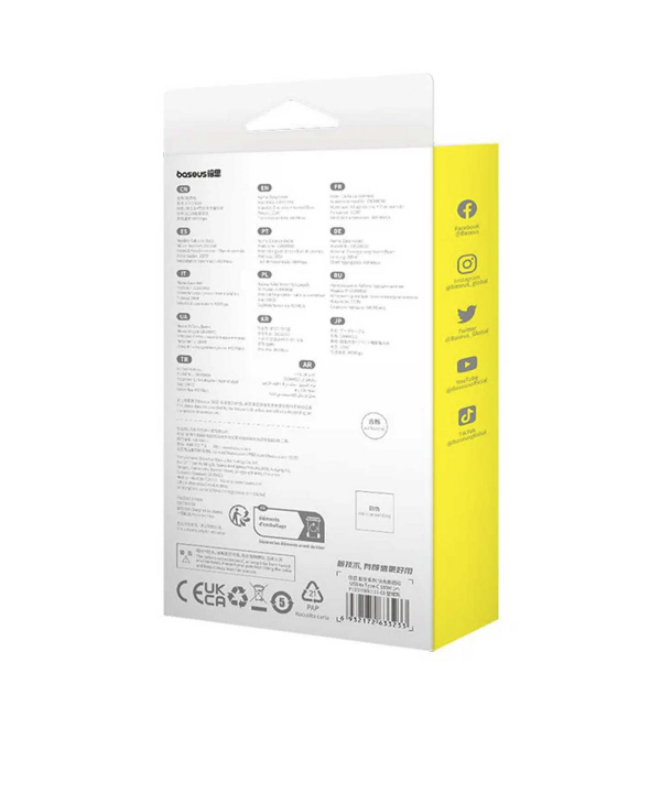 کابل سوپر فست شارژ یو اس بی به تایپ سی 100 وات 1 متری بیسوس P10355801111-00 CB000050