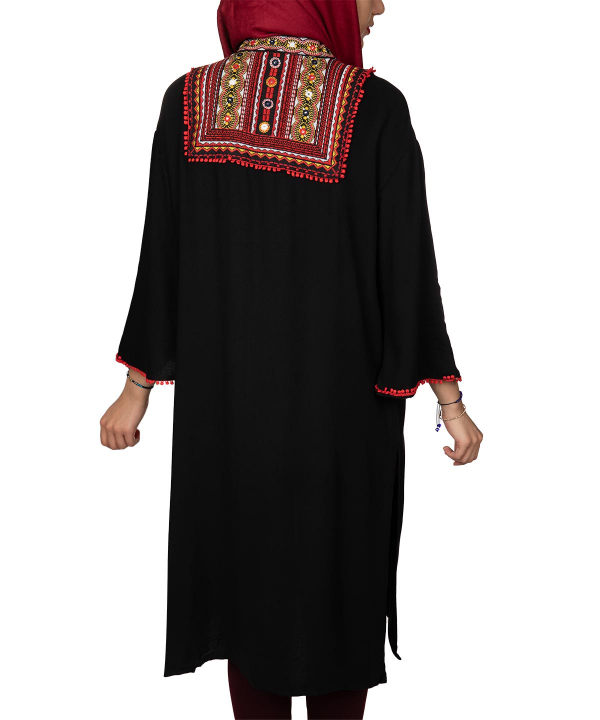 مانتو طرح‌دار زنانه جوتی جینز Jooti Jeans