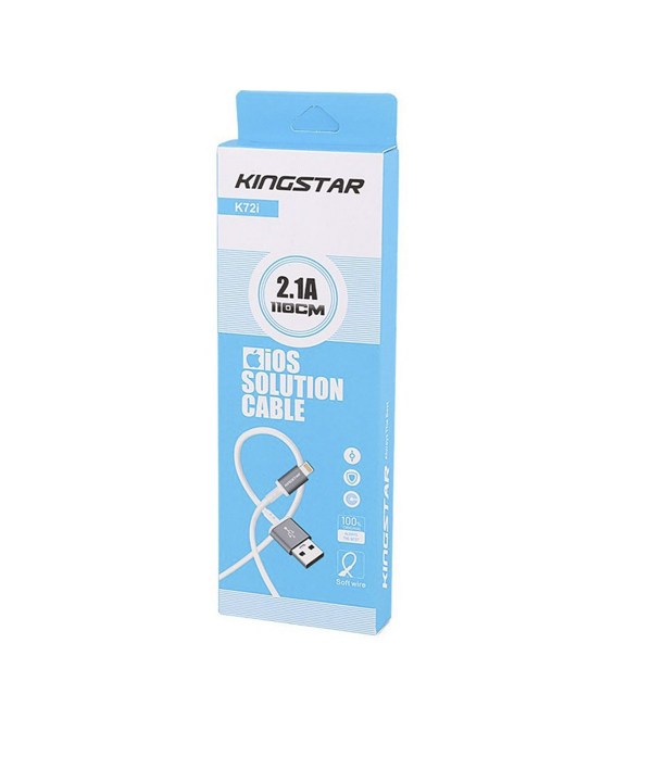کابل تبدیل USB به لایتنینگ کینگ استار مدل k72i طول 1.2 متر