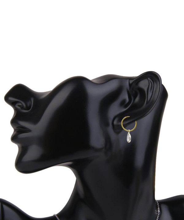 گوشواره طلا 18 عیار زنانه مانچو Mancho مدل efgs040