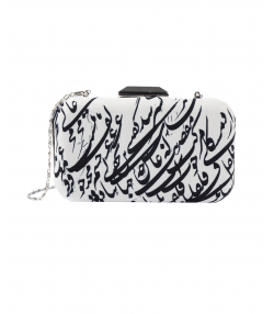 کیف زنانه قلم فلزی Ghalamfelezi کد cluchsilver02