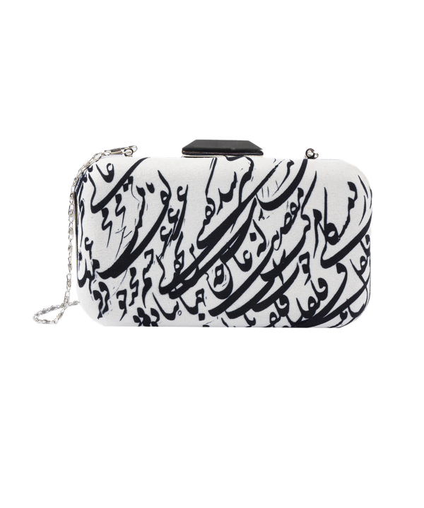 کیف زنانه قلم فلزی Ghalamfelezi کد cluchsilver02
