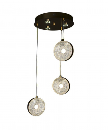 لوستر سه شعله چشمه نور کد N2434/3GO