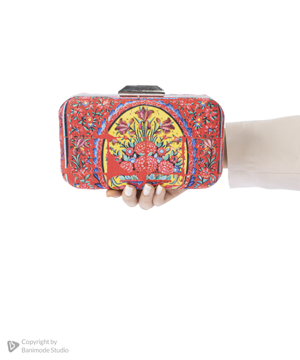 کیف زنانه قلم فلزی Ghalamfelezi کد cluchsilver15