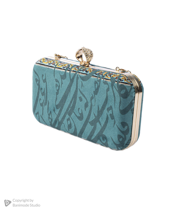کیف دستی زنانه قلم فلزی مدل cluchsilver17
