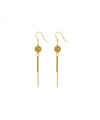 گوشواره طلا 18 عیار زنانه مانچو Mancho مدل efgs026