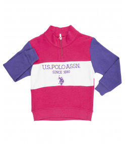 سویشرت دخترانه یو اس پولو کیدز US Polo Kids کد 4113B7
