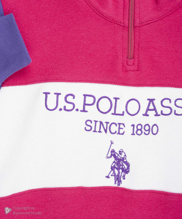 سویشرت دخترانه یو اس پولو کیدز US Polo Kids کد 4113B7