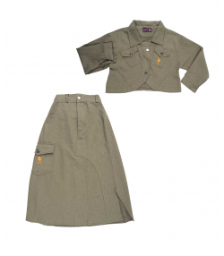 کت و دامن دخترانه یو اس پولو کیدز US Polo Kids کد 5836B2