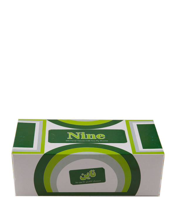 دستمال کاغذی جعبه ای 150 برگ ناین Nine