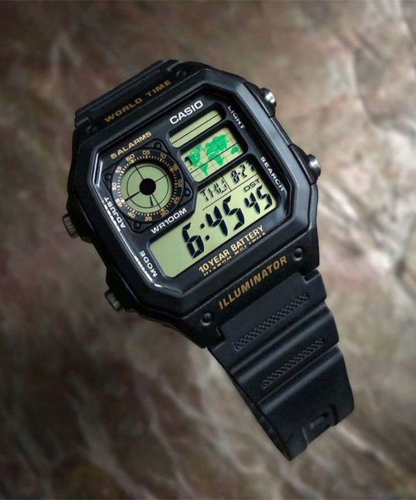ساعت مچی دیجیتالی کاسیو Casio مدل AE-1200WH-1BVDF