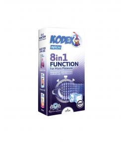 کاندوم ناچ کدکس Nach Kodex مدل 8 In 1 Function بسته 10 عددی