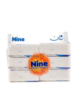 دستمال کاغذی 200 برگ ناین Nine بسته 6 عددی