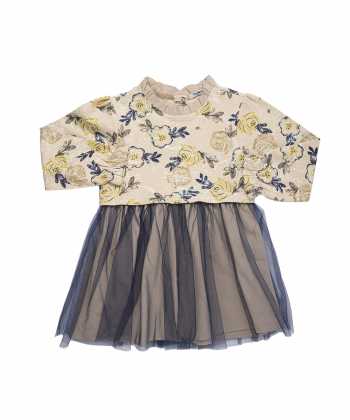 پیراهن آستین بلند دخترانه ملورینا مدل am-ml-9118