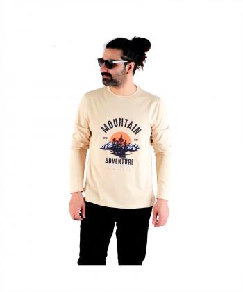 تیشرت آستین بلند نخی مردانه هیمالیا مدل CM96
