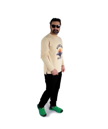 تیشرت آستین بلند نخی مردانه هیمالیا مدل CM96