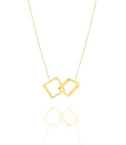 گردنبند مربع میوگلد Mio Gold کد NC1631