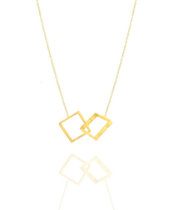 گردنبند مربع میوگلد Mio Gold کد NC1631