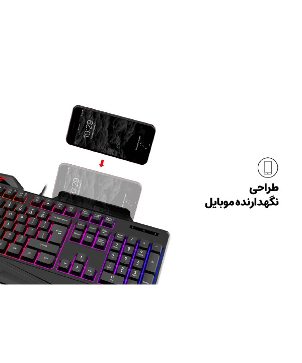 کیبورد کمبو گیمینگ هویت مدل KB889CM