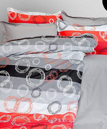 ست کاور لحاف 4 تکه یک نفره اورنگ Orang مدل Water Rings