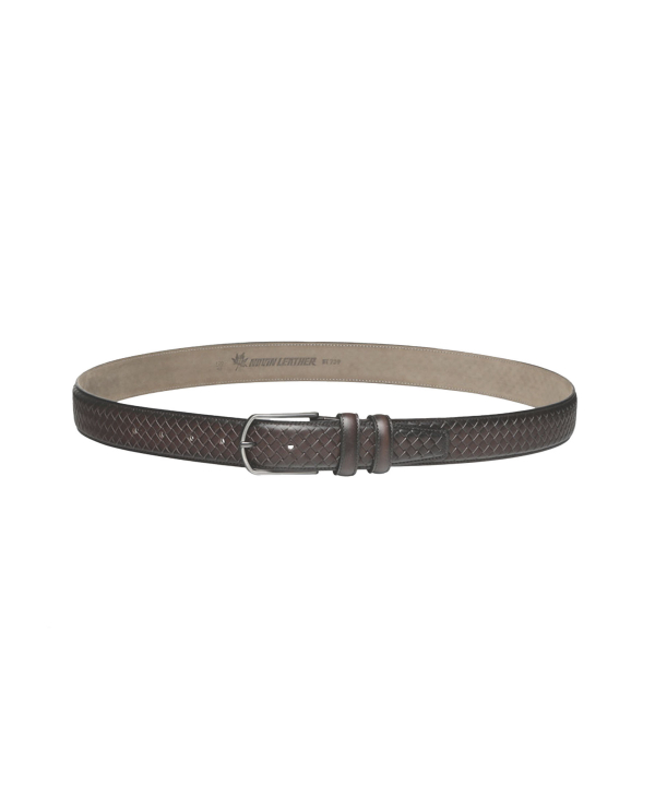 کمربند چرم طبیعی مردانه نوین چرم Novin Leather مدل BT0739
