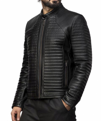 کت چرم طبیعی مردانه نوین چرم مدل برنیس