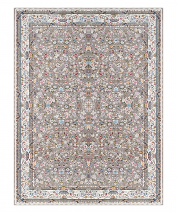 فرش ماشینی سرای ابریشم SarayeAbrisham مدل ساتراپی 1200 شانه 3600 تراکم کد 5657