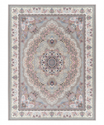 فرش ماشینی سرای ابریشم SarayeAbrisham مدل ساتراپی 1200 شانه 3600 تراکم کد 5848
