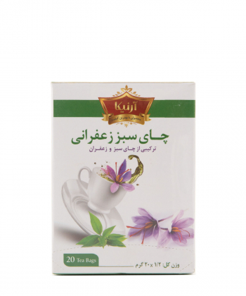 چای سبز کیسه ای آرنیکا Arnika با طعم زعفران بسته 20 عددی