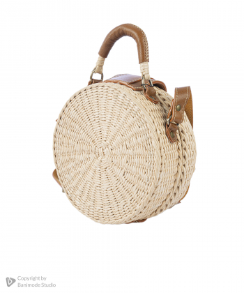 کیف دوشی چرم طبیعی بیسراک  Bisrak کد Wicker-Bag