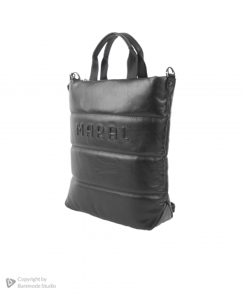کیف دوشی چرم طبیعی مارال چرم Maral Leather مدل ماهنوش