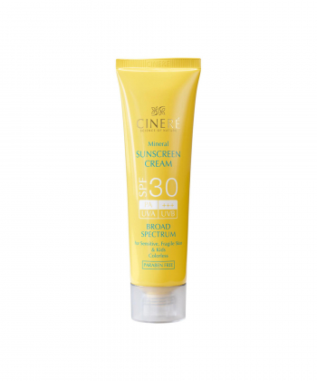 کرم ضد آفتاب بی رنگ SPF30 سینره Cinere مناسب پوست های حساس حجم 50 میلی لیتر