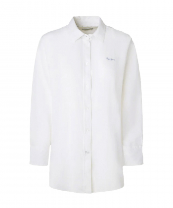 شومیز نخ پنبه آستین بلند زنانه Pepe Jeans مدل MP-PePe-PL304803