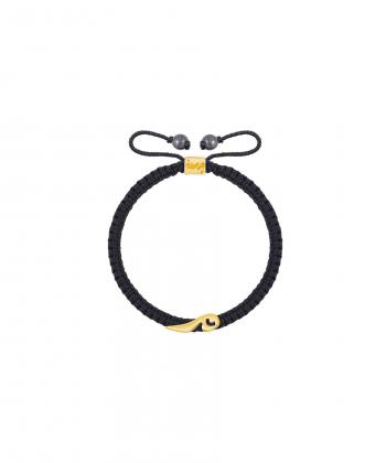 دستبند طلا بافت حرف میم پرسته Parasteh کد56462