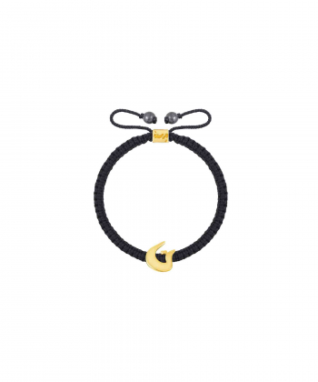 دستبند طلا بافت حرف ن پرسته Parasteh کد56452