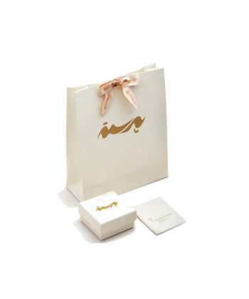 دستبند طلا بافت مشکی دمبل پرسته Parasteh کد89784