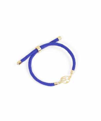 دستبند طلا بافت دایره سه ستاره پرسته Parasteh کد508412