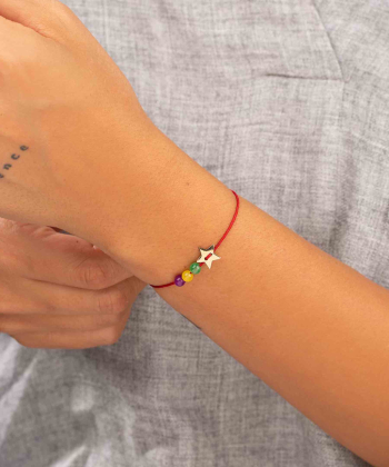 دستبند طلا بافت ستاره پرسته Parasteh کد154955