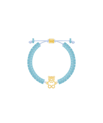 دستبند طلا سنگی بچگانه خرس فیمو پرسته Parasteh کد130780