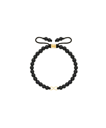 دستبند طلا سنگی بی نهایت و اونیکس پرسته Parasteh کد102021