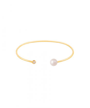 النگو طلا لونا و مروارید پرسته Parasteh کد114282