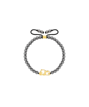 دستبند طلا سنگی پاندا و حدید پرسته Parasteh کد89715