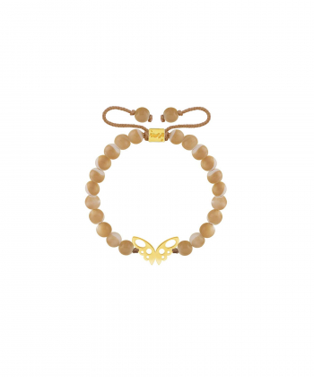 دستبند طلا سنگی پروانه پرسته Parasteh کد76298