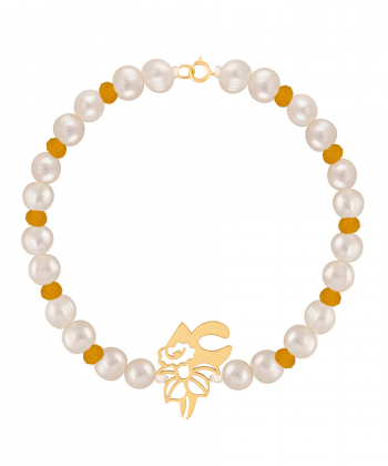 دستبند طلا سنگی عدد چهار پرسته Parasteh کد110002