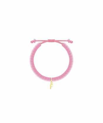 دستبند طلا سنگی حرف F فیمو پرسته Parasteh کد128144