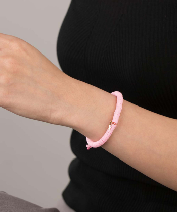 دستبند طلا سنگی حرف F فیمو پرسته Parasteh کد128144